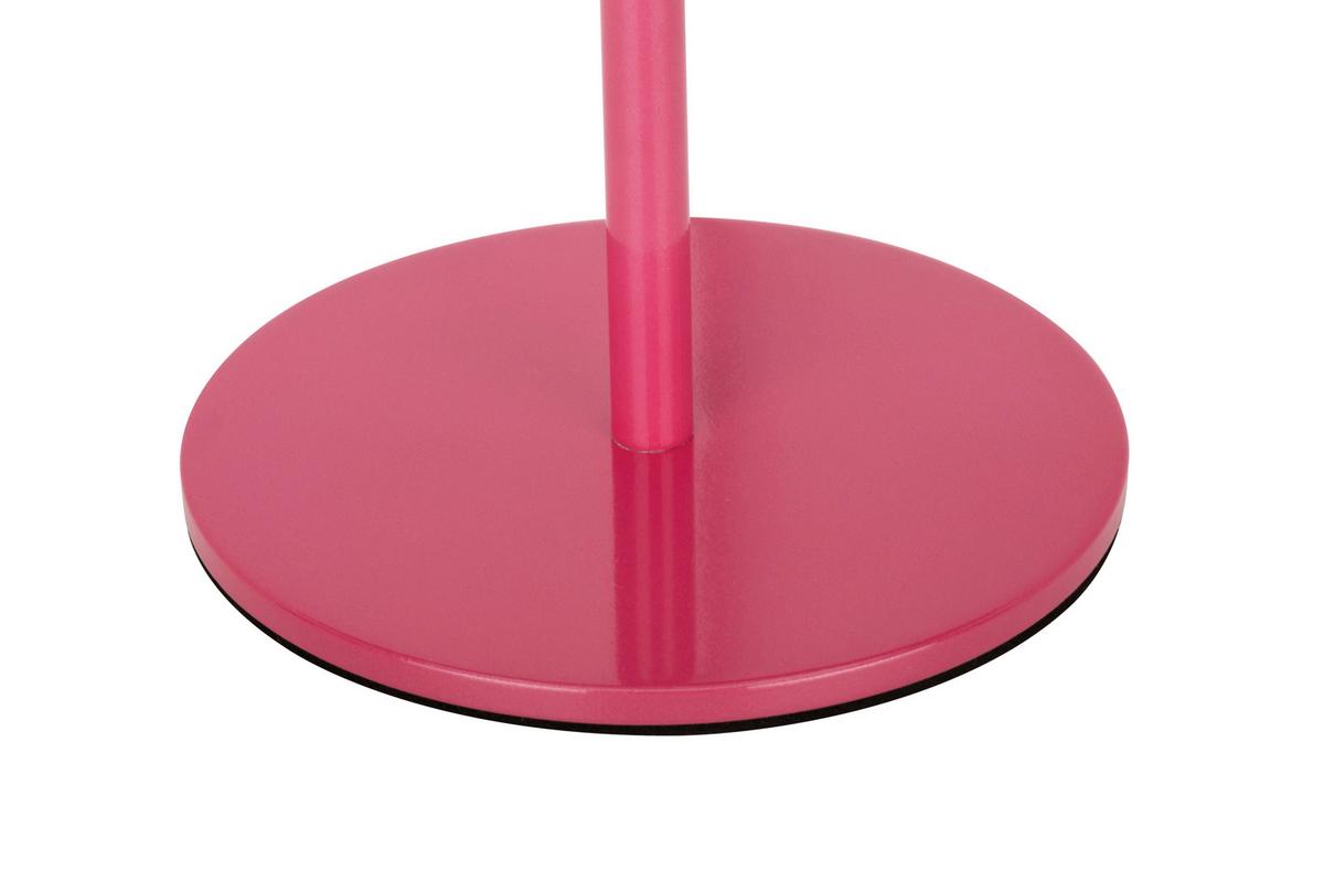 LAMPA STOŁOWA Z AKUMULATOREM SANTA ANA *SBN* - jaskrawy róż, Trend, metal (11/34,6cm) - Novel