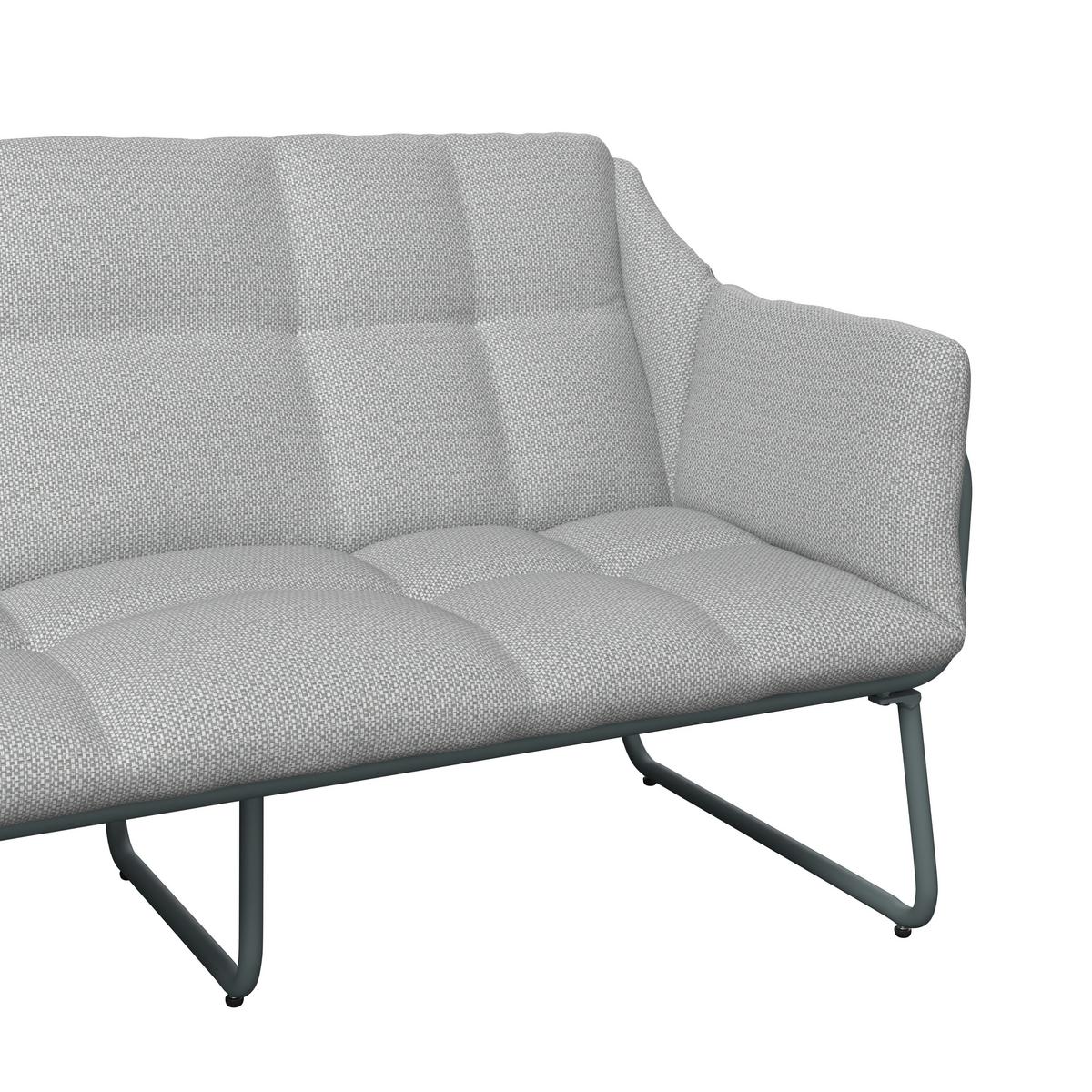 Gartenset Betty Grün/Beige 4-teilig - Beige/Grün, MODERN, Glas/Textil