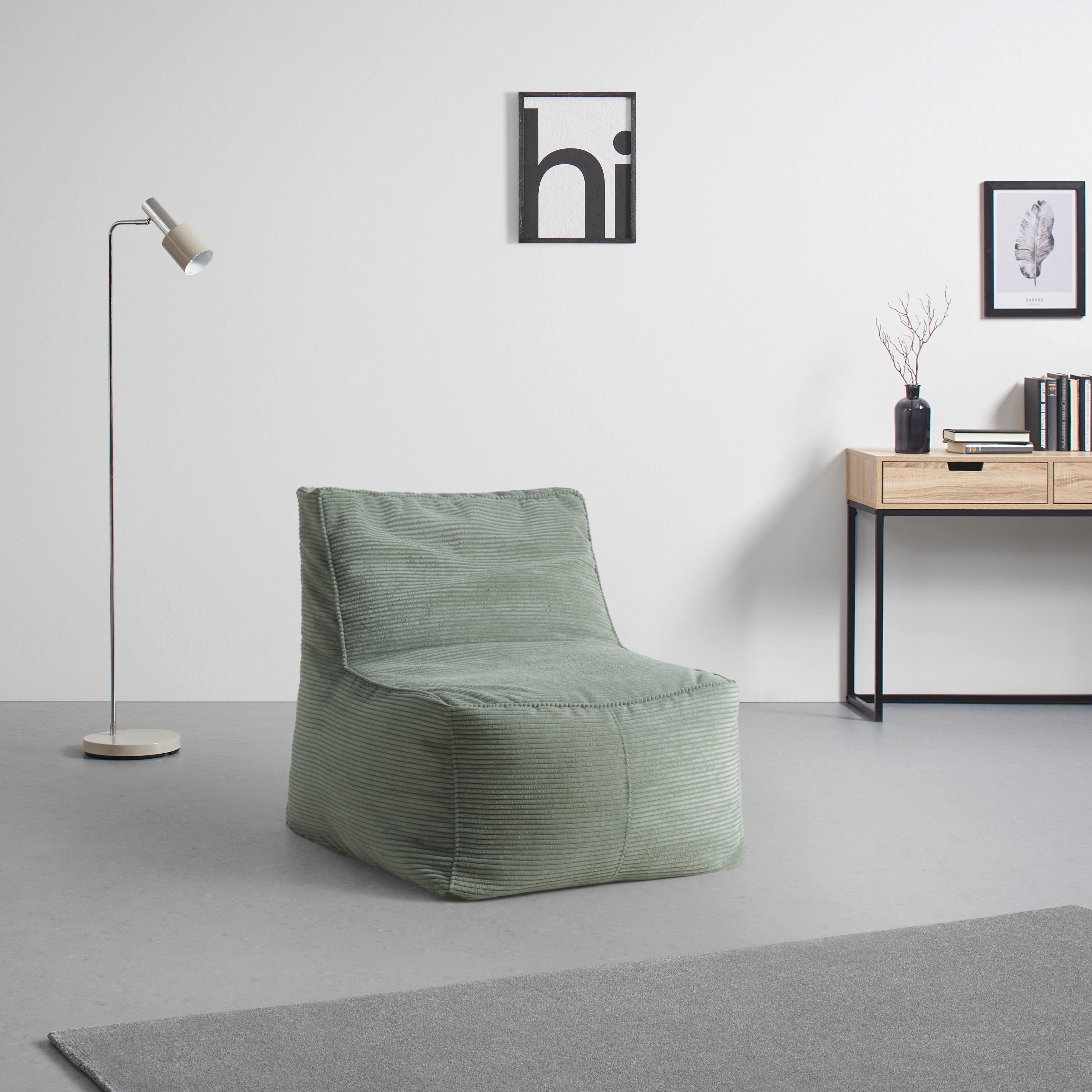 Sitzsack Caroline Grün - MODERN, Textil (75/84/88cm) - Mömax