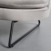 2-SITS SOFFA LUIGI - ljusgrå/svart, Modern, metall/trä (146/85/82cm) - Bessagi Home