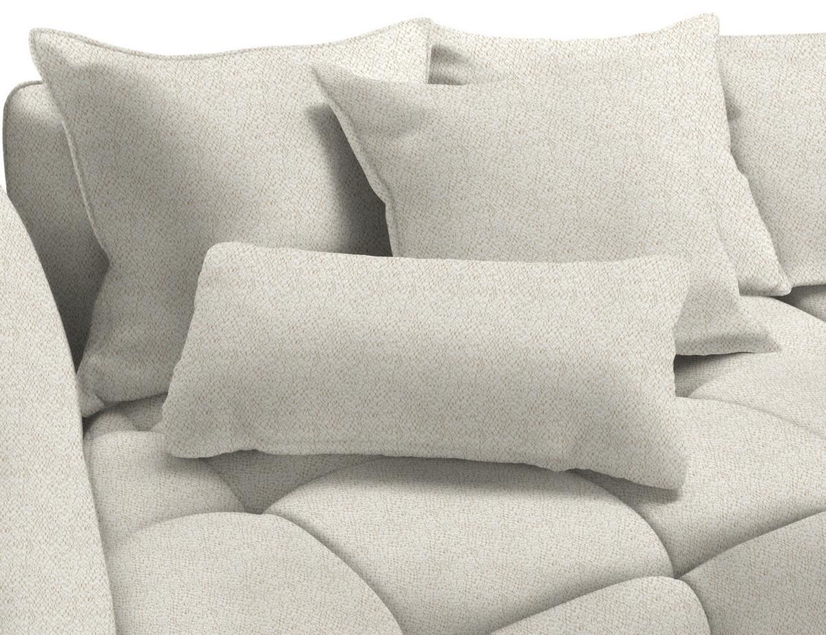 Boxspringsofa Sofi Beige - Beige/Schwarz, MODERN, Textil (294/93/152cm) - Premium Living