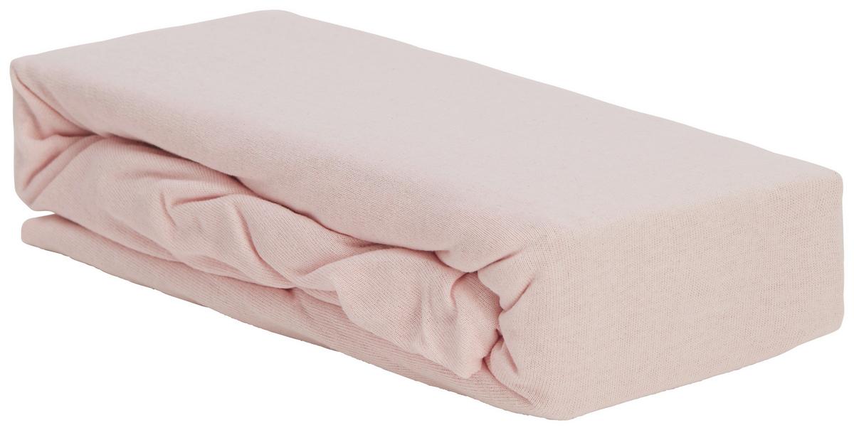 Gumis Lepedő Leo 100/200+25cm - jadezöld/rózsaszín, textil (100/200cm) - Modern Living