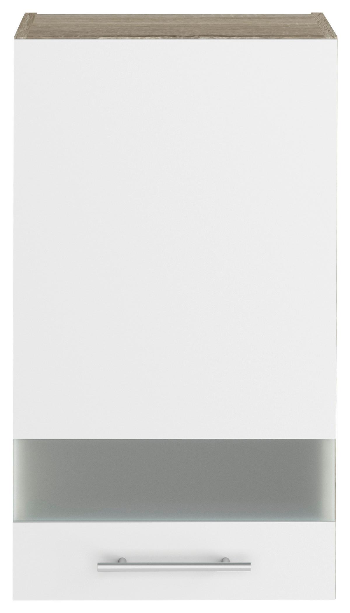 CORP SUPERIOR DE BUCĂTĂRIE CORINA - stejar Sonoma/alb, Modern, plastic/sticlă (40/72,4/34,6cm) - Based