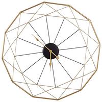 ZEGAR ŚCIENNY 8M0045 - czarny/kolor złoty, Basics, metal (87cm) - Ambia Home