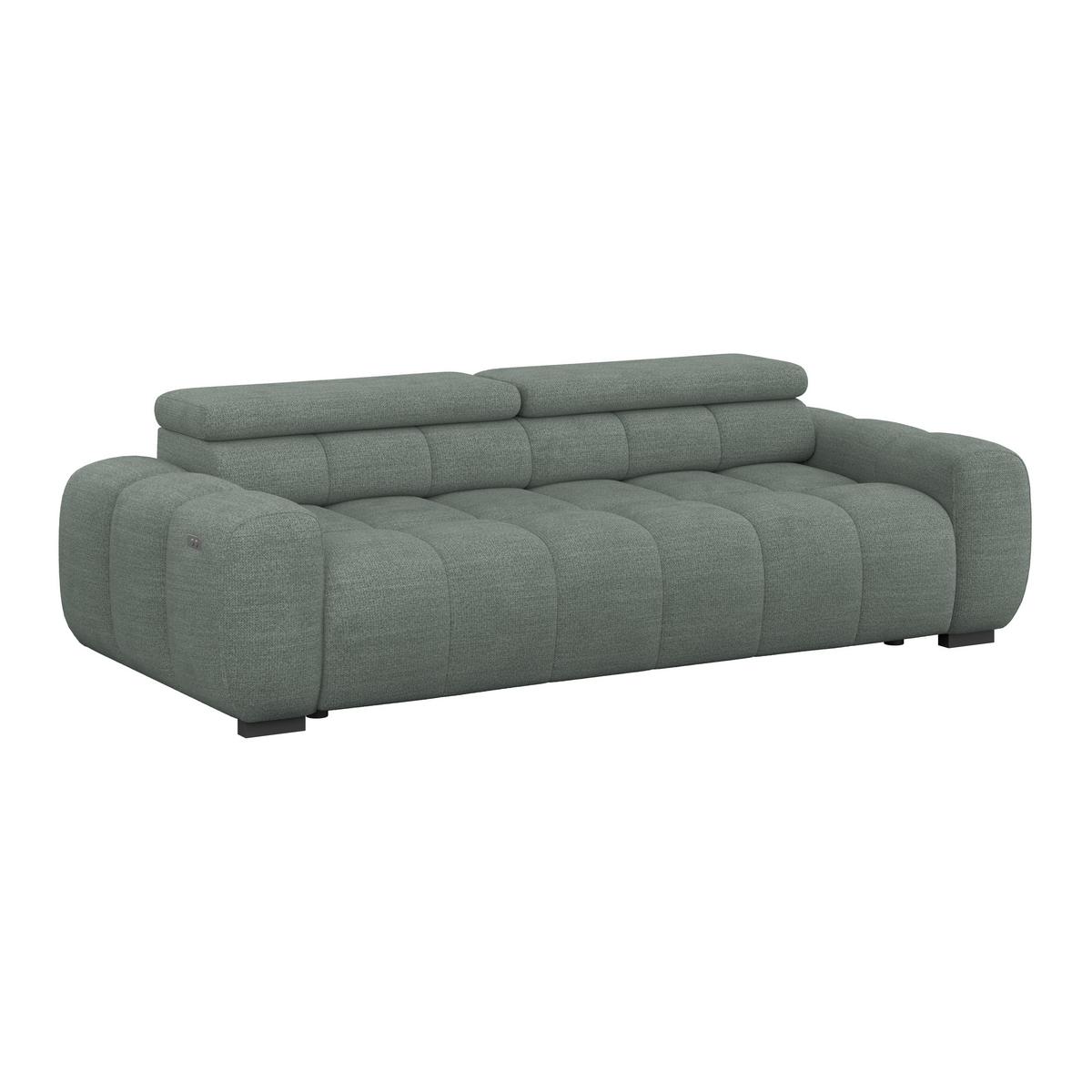 Velika Sofa Bull - zelena/crna, Trend, tekstil/plastika (248/77-97/108cm) - Luca Bessoni