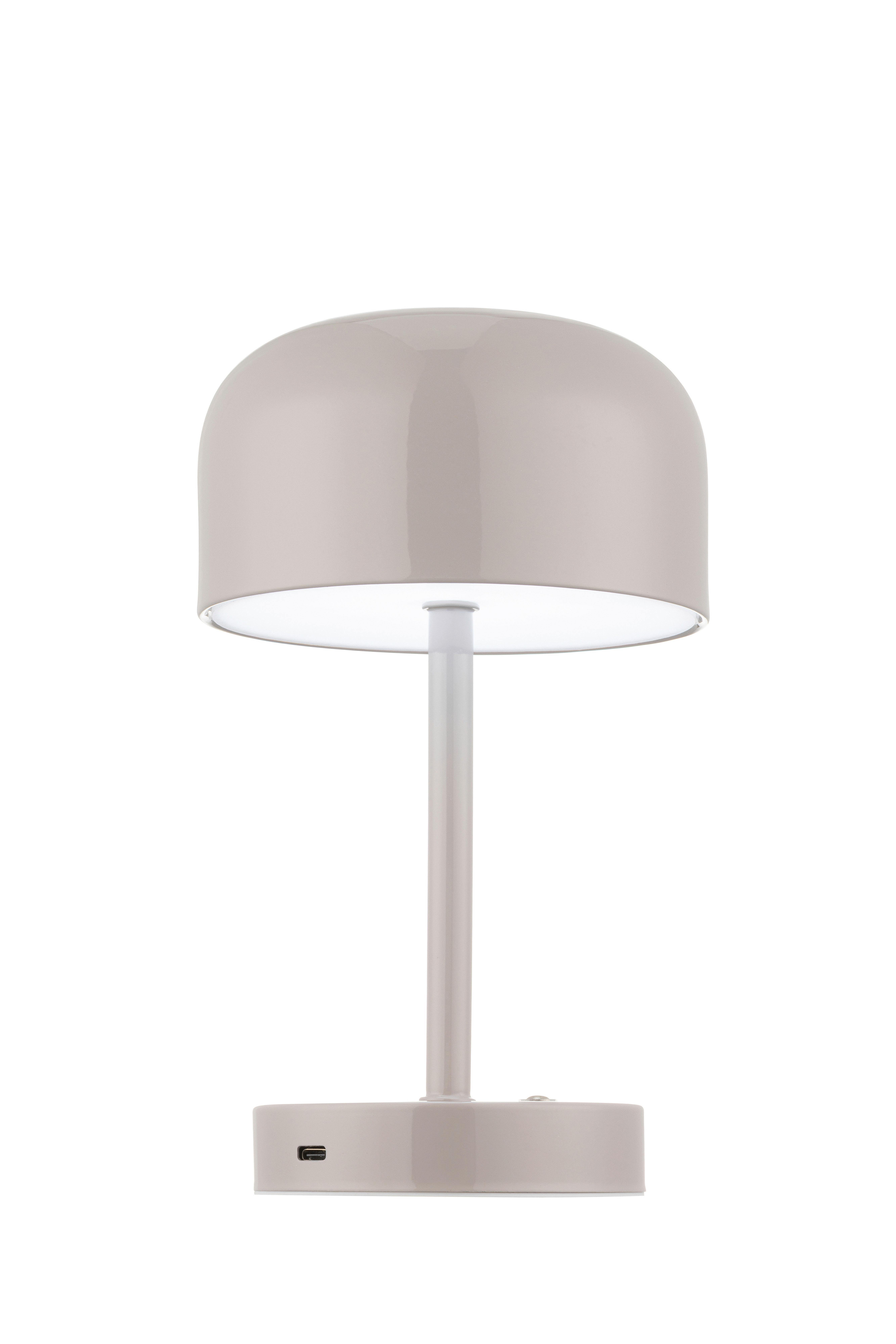 Veioză cu acumulator Softi - gri, Modern, plastic/metal (10/22,5/12,5cm) - Mömax