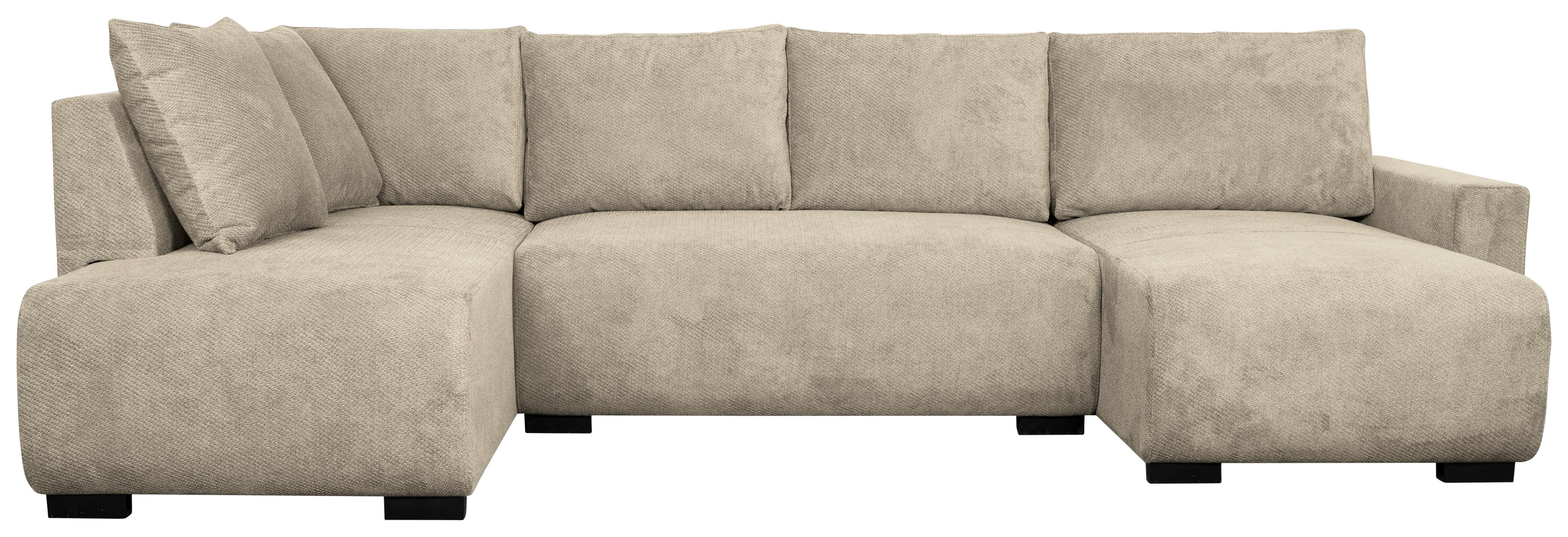 Canapea modulara VERONICE - albastru/bej, Trend, textil (171/313/141cm) - Modern Living
