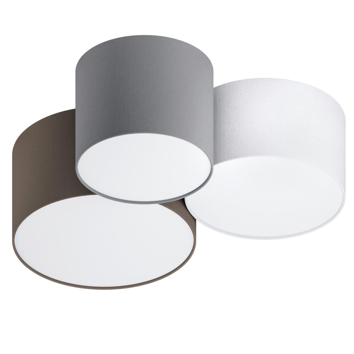 LAMPA SUFITOWA 97479* PASTORE - antracytowy/biały, Konventionell, metal/tkanina (61/49,5/25,5cm) - Eglo