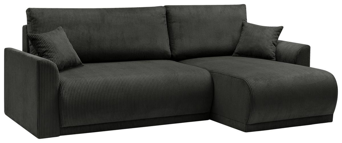 Kutna Garnitura Kim - crna, Moderno, drvo (233/146cm) - Modern Living