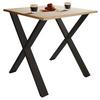 Jedilna Miza Xona, Hrast, Črna - črna/hrast sonoma, Basics, kovina/leseni material (80/50/76cm) - MID.YOU