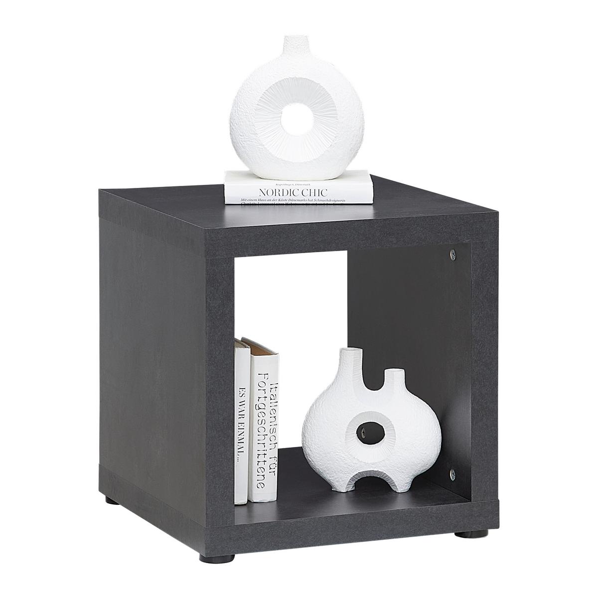 Beistelltisch in Schwarz - Schwarz, Modern, Holzwerkstoff (40/41/40cm) - Mömax