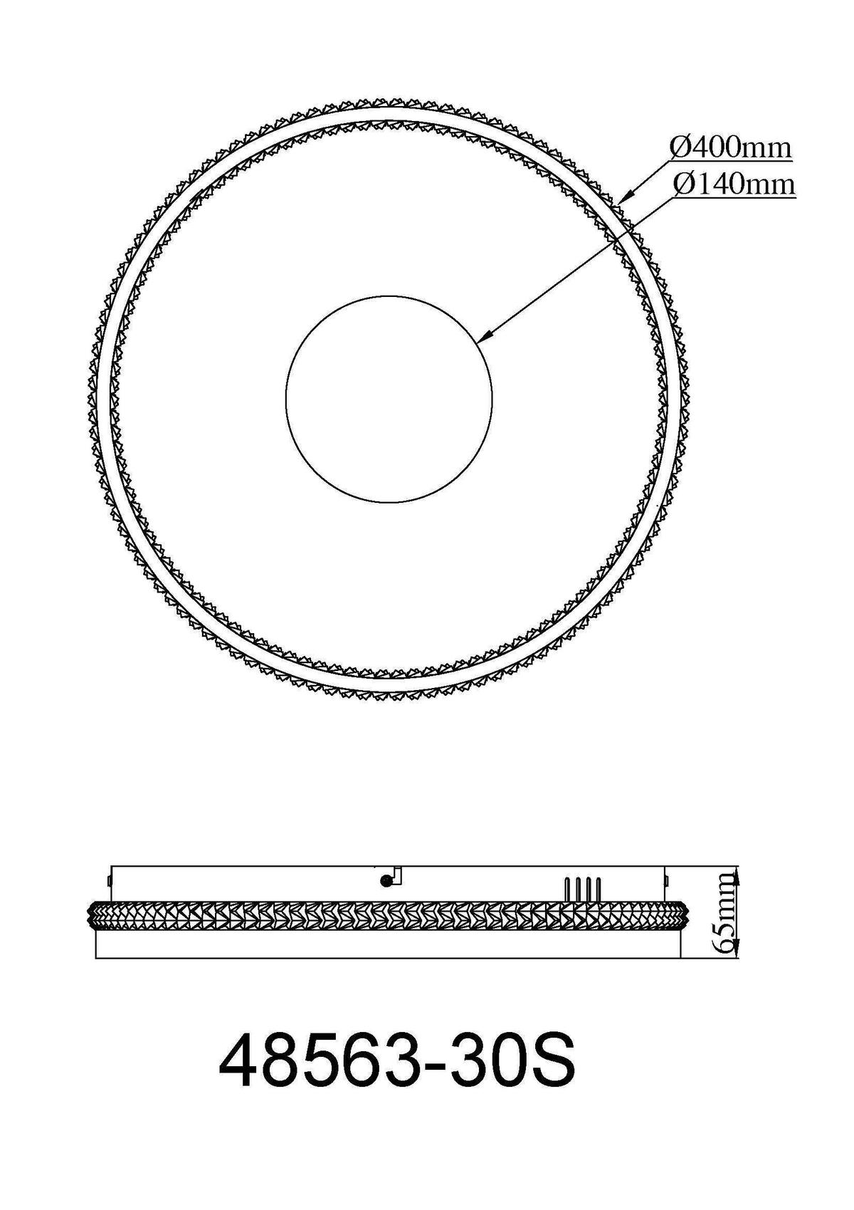 Led Stropna Svjetiljka Shirley - boje pijeska/prozirno, Design, metal/plastika (41/6.5cm) - Globo