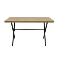 ESSTISCH MENORCA T - Schwarz/Eiche Artisan, MODERN, Holzwerkstoff/Metall (140/76/90cm) - P & B