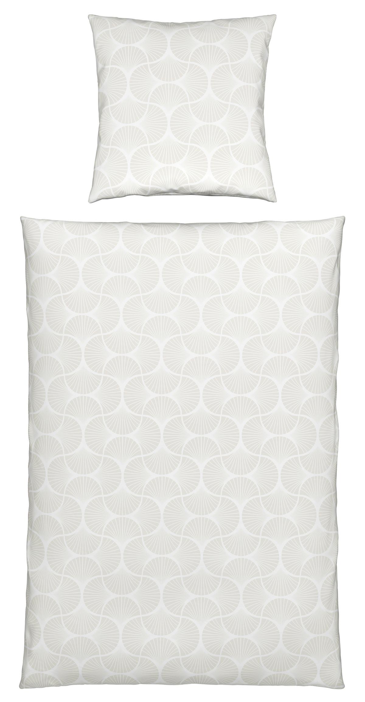 Bettwäsche Finn XL Naturfarben ca. 155x220cm - Naturfarben, MODERN, Textil (155/220cm) - Modern Living