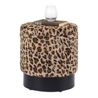 Stauraumhocker Leo Braun/Schwarz - Schwarz/Braun, LIFESTYLE, Holzwerkstoff/Textil (38/43/38cm) - Mömax