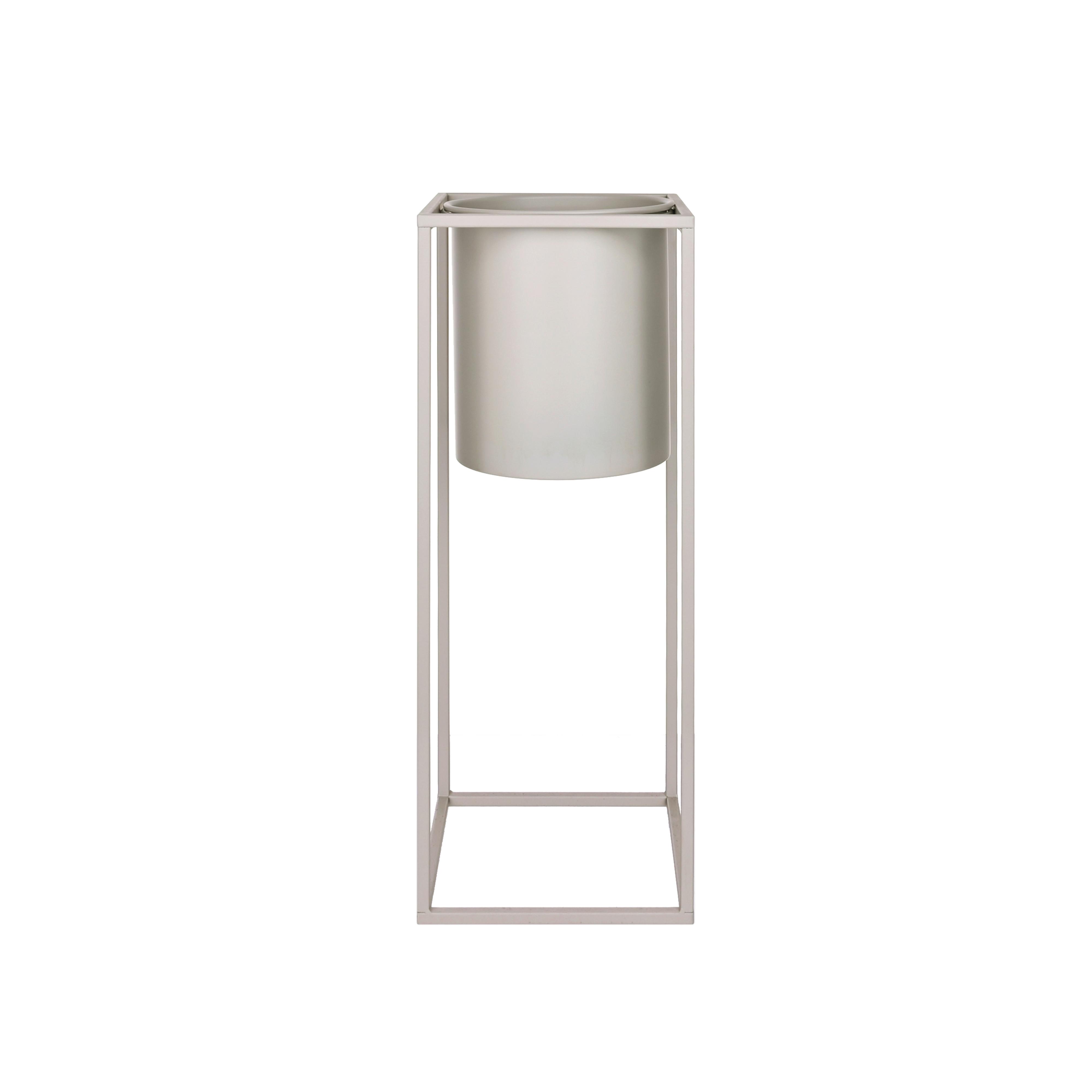 Übertopf Kiara Beige - Beige, LIFESTYLE, Metall (20,8/55,5cm) - Mömax