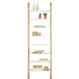 Regal in Weiß/Walnuss - Naturfarben/Weiß, MODERN, Holz/Holzwerkstoff (55/180/25cm) - Mömax modern living