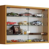 Hängevitrine Mandosa M ca. 60x40x10 cm Buchefarben - Transparent/Buchefarben, KONVENTIONELL, Glas/Holzwerkstoff (60/40/10cm) - MID.YOU