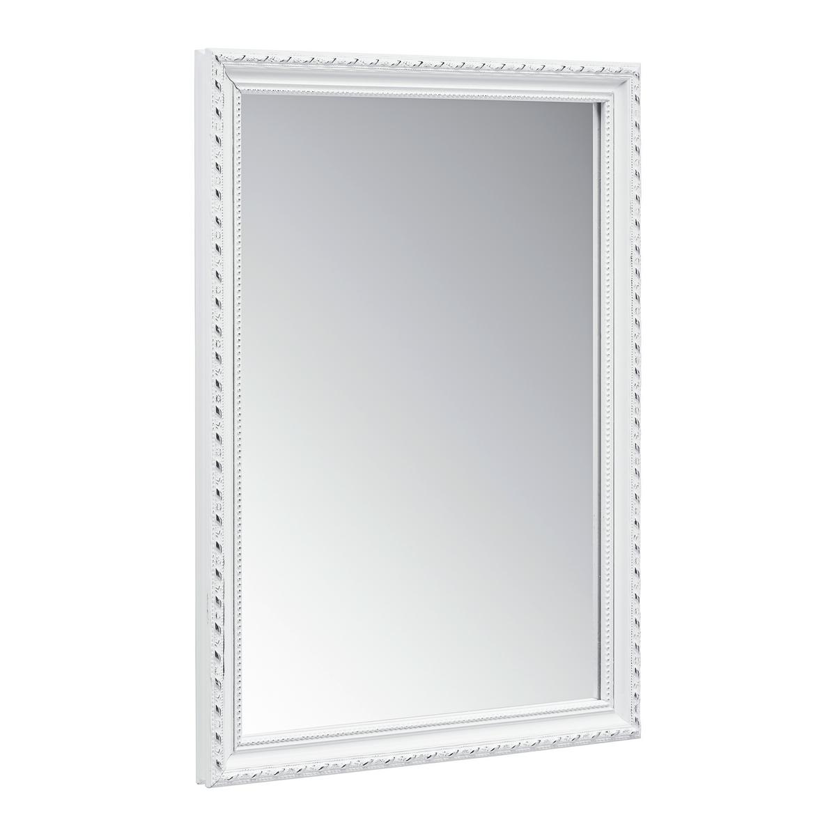 Spiegel Loreley in Weiß - Weiß, LIFESTYLE, Glas/Holz (34/45cm) - Mömax