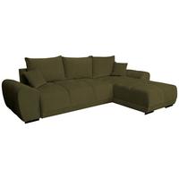 Kutna Garnitura Bonn - maslinasto zelena/crna, Moderno, tekstil/plastika (296/182cm)