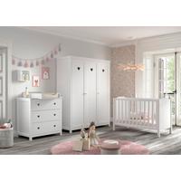 Babyzimer AMORI in Kiefer MDF, teilmassiv, Weiß - Weiß, MODERN, Holz/Holzwerkstoff - MID.YOU