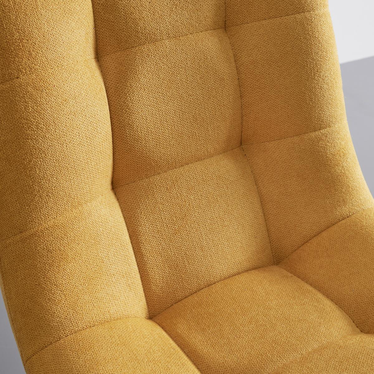 ZESTAW STOŁKÓW BAROWYCH LUKA - czarny/żółty, Modern, metal/drewno (42,5/100/49cm) - Bessagi Home