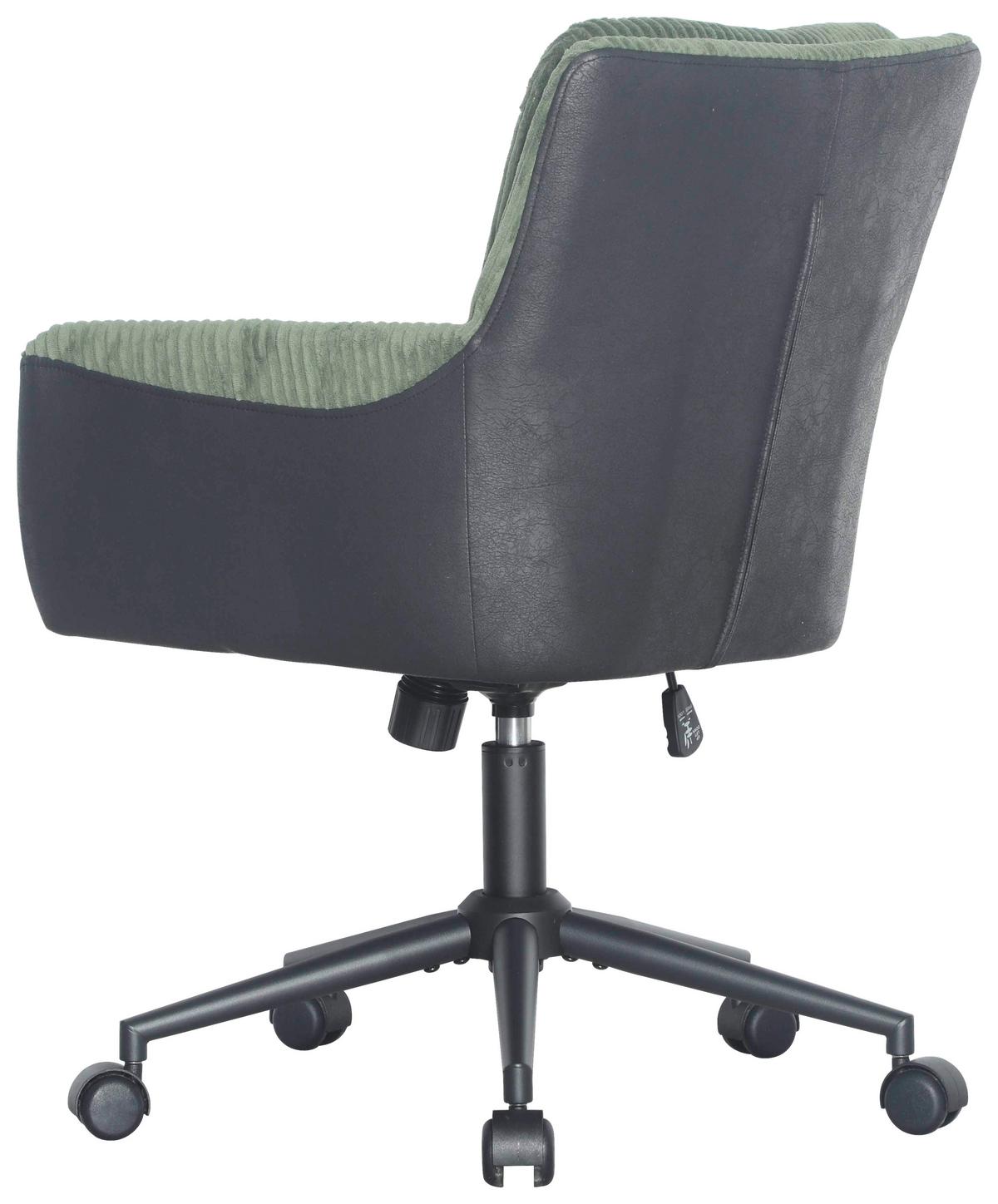 Uredska Stolica Nicole - zelena/crna, Moderno, drvo/metal (57/83-91/62cm) - Mömax