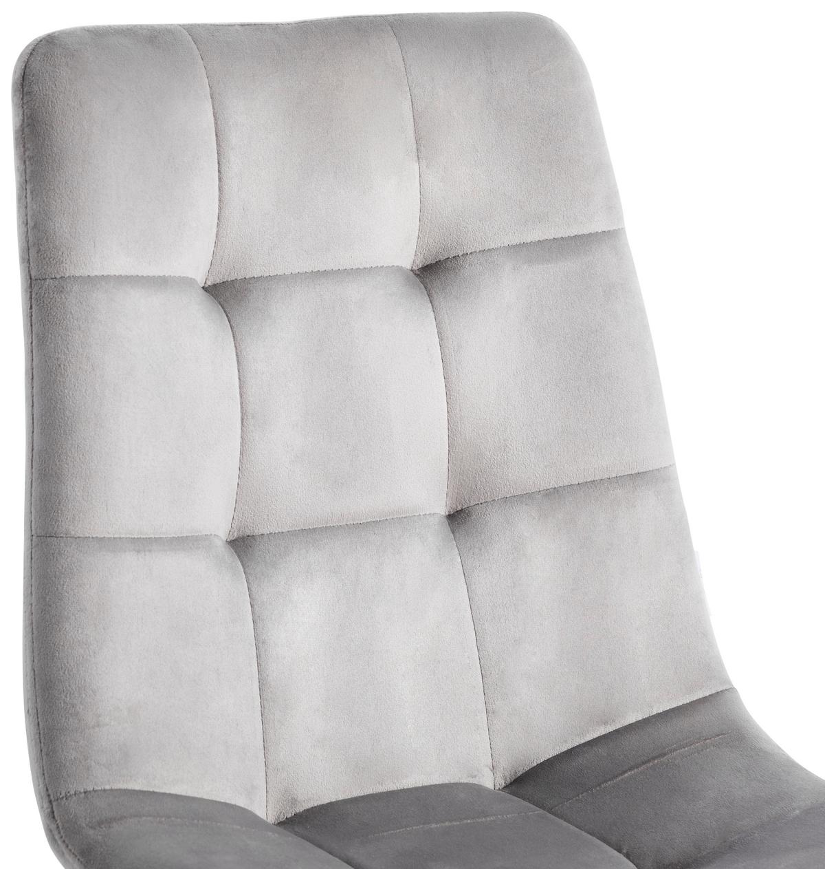 KRZESŁO SIT - szary, Modern, metal/tkanina (44/87/54cm) - P & B