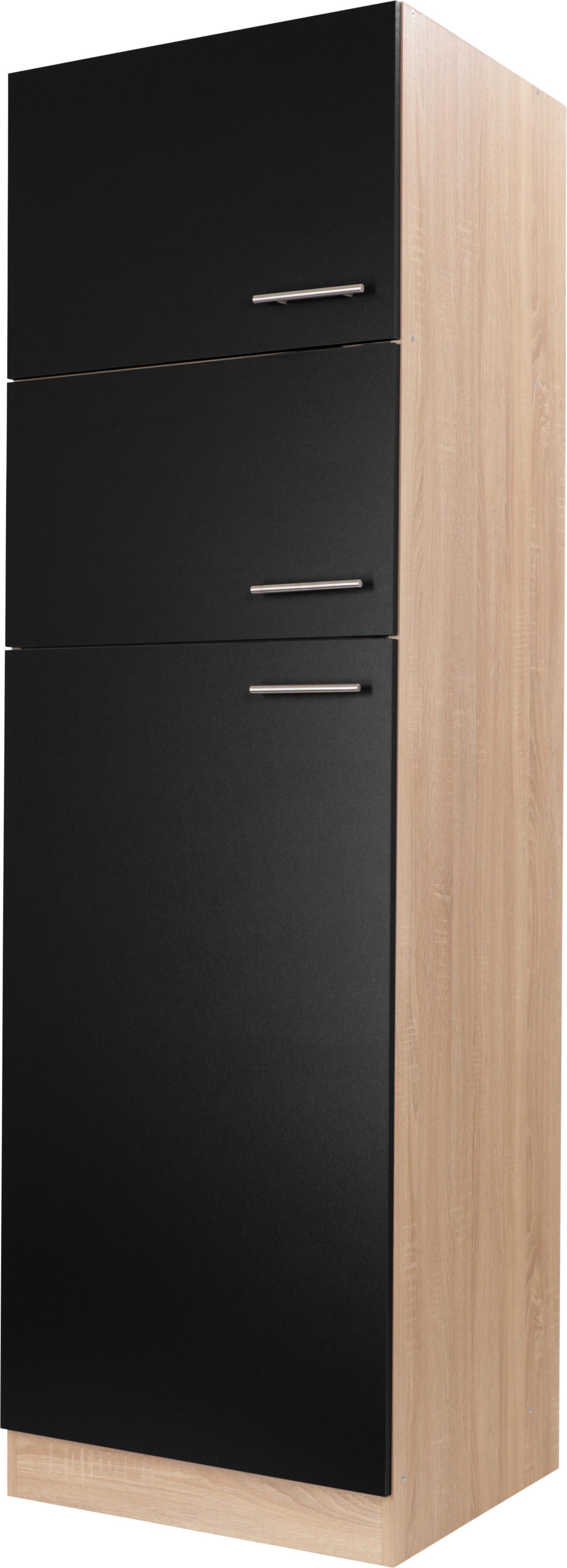 Omara Za Vgradno Napravo Merle, Barva Hrasta, Črna - srebrne barve/črna, Basics, kovina/leseni material (60/200/60cm) - Respekta