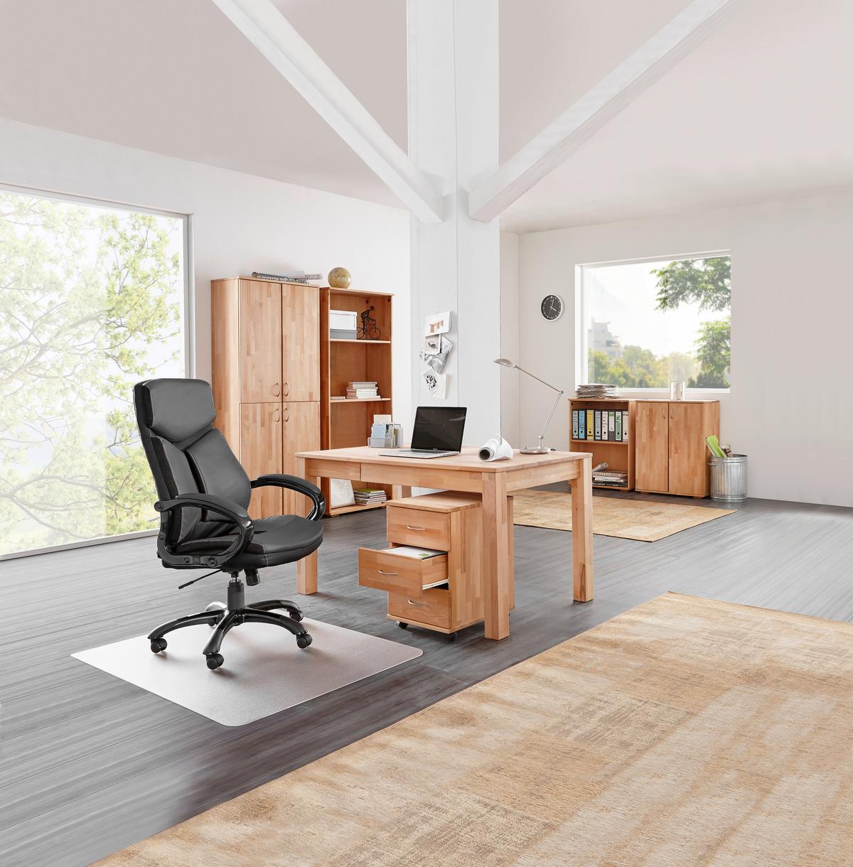 BIURKO OKLAHOMA - buk twardzielowy, Design, drewno (140/80/76cm) - Carryhome