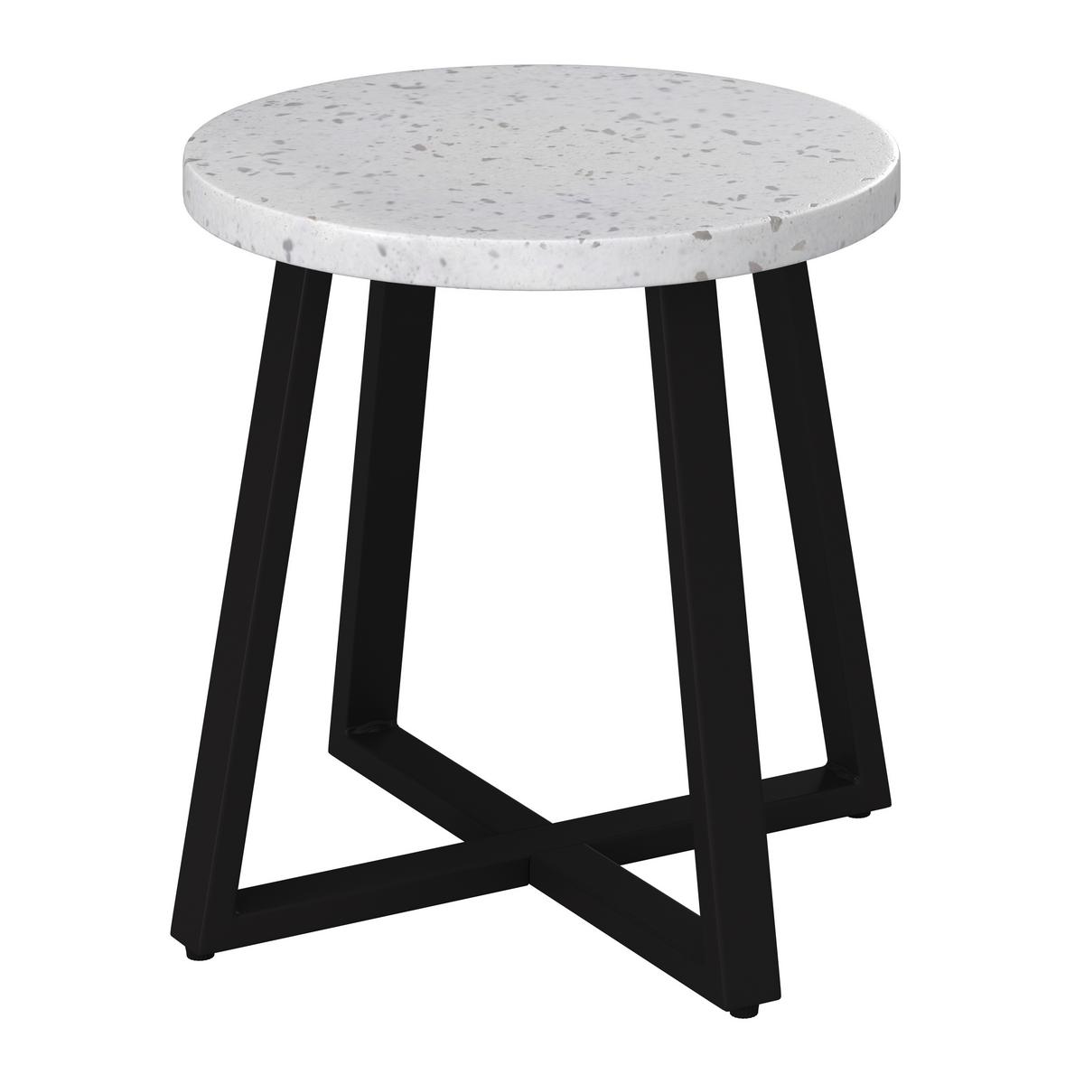 Balkonset Mathilda Dunkelgr. Metall/Outdoorstoff +Abdeckung - Dunkelgrau/Schwarz, MODERN, Kunststoff/Textil - Bessagi Garden