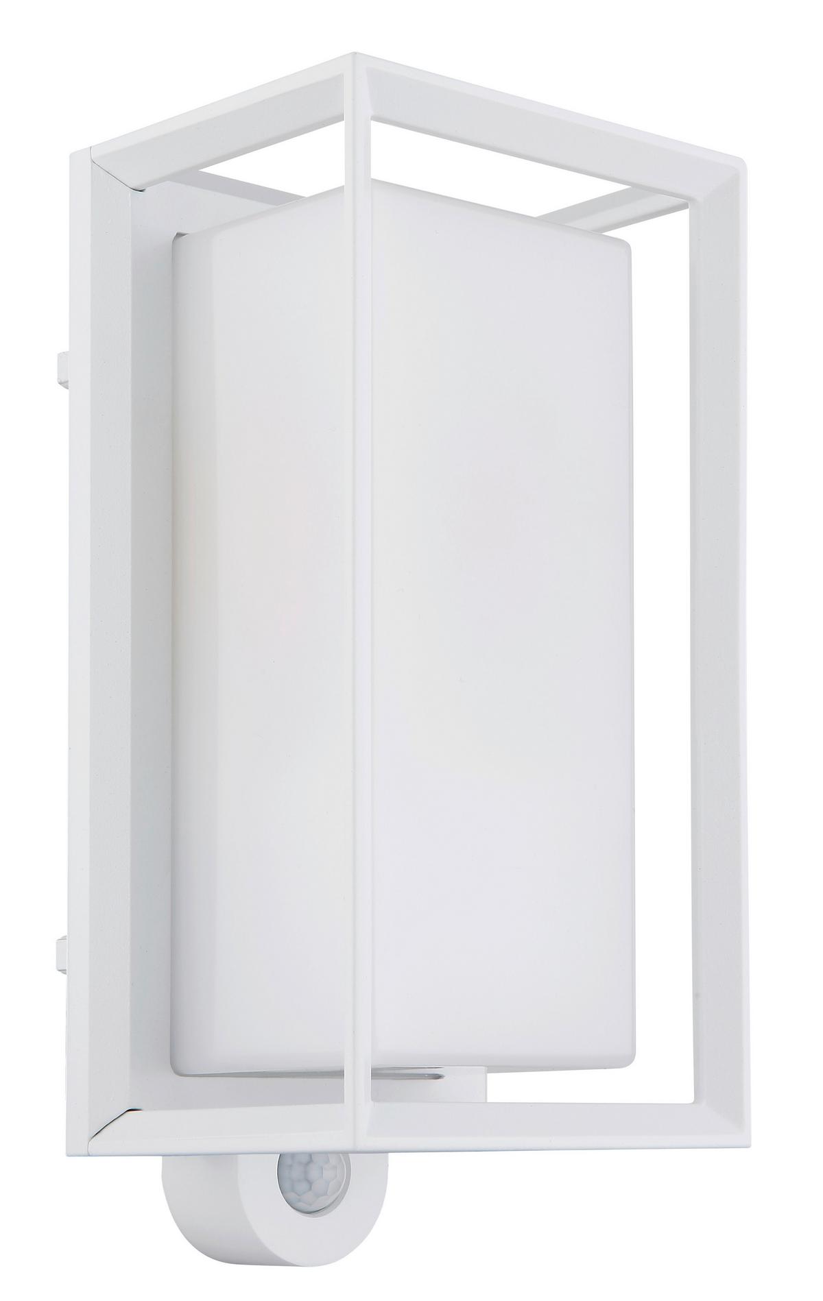 AUSSENLEUCHTE 31982WS SENSOR - Weiss, Konventionell, Kunststoff/Metall (13/12,2/28cm) - Globo
