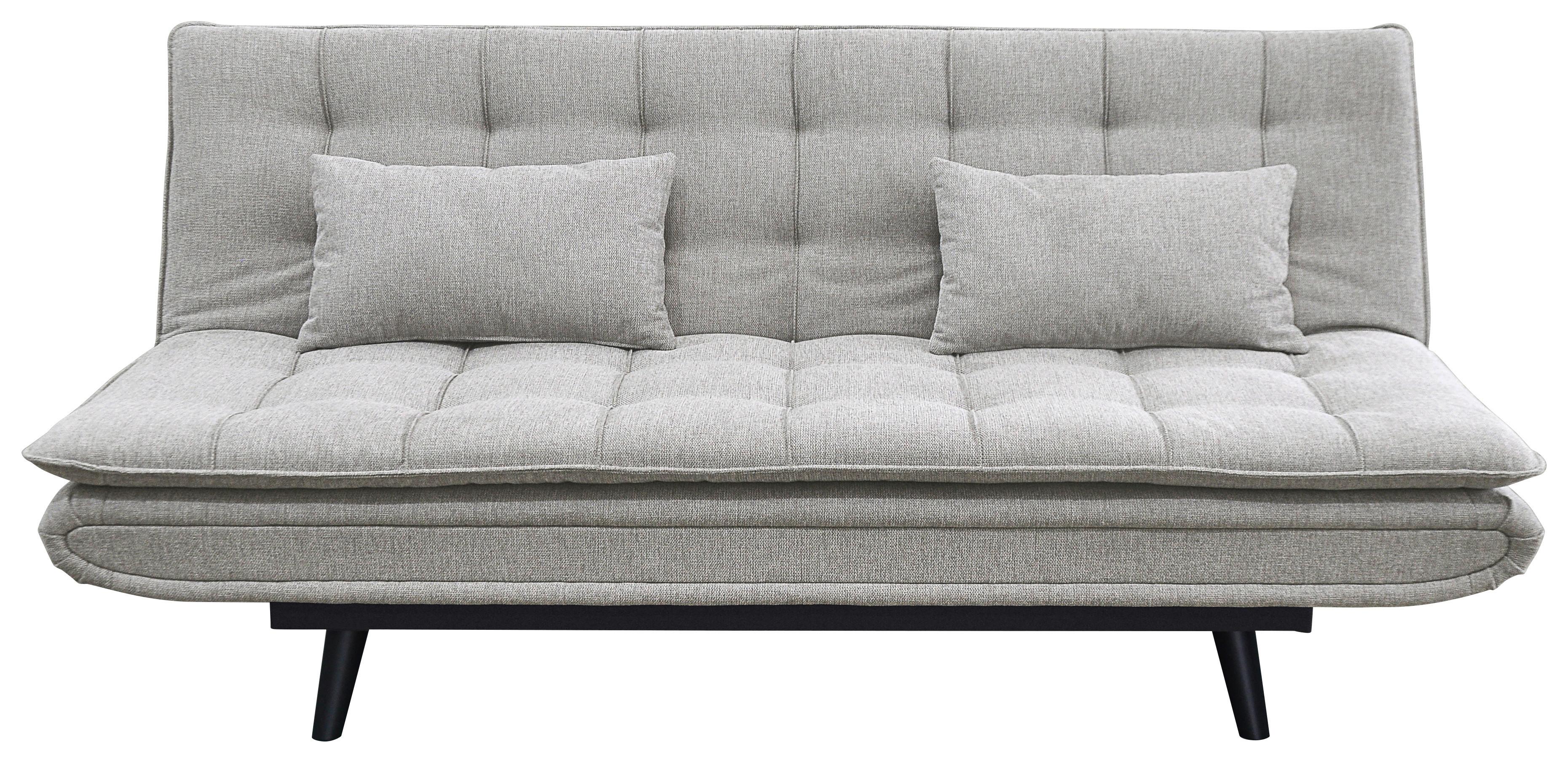 Schlafsofa Sun Grau - Schwarz/Grau, MODERN, Holz/Textil (190/83/93cm) - Mömax