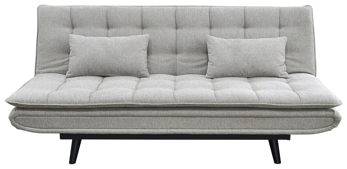 Schlafsofa Sun Grau - Schwarz/Grau, MODERN, Holz/Textil (190/83/93cm) - Mömax
