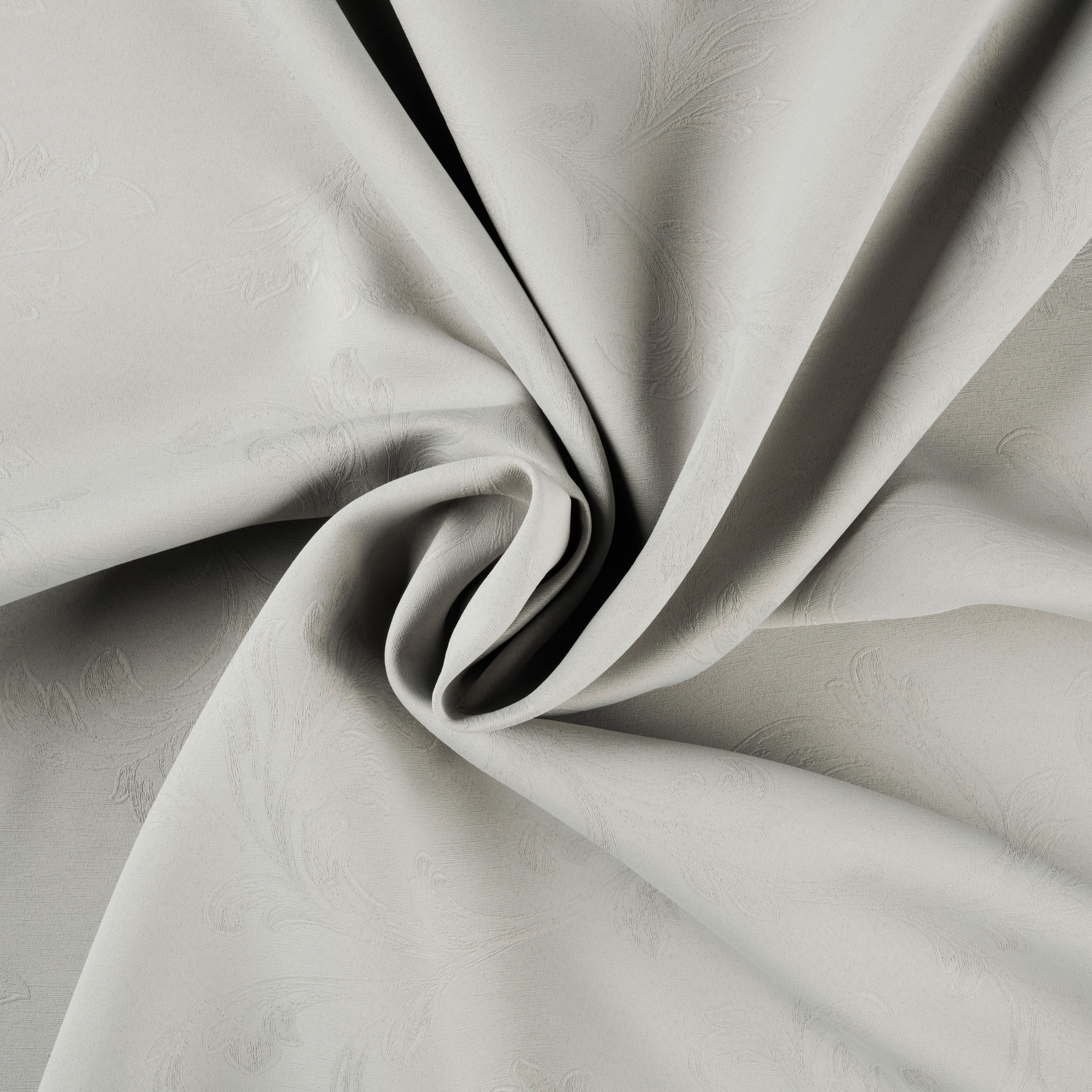 Fertigvorhang Alva Weiß ca. 140x245cm - Weiß, MODERN, Textil (140/245cm) - Premium Living