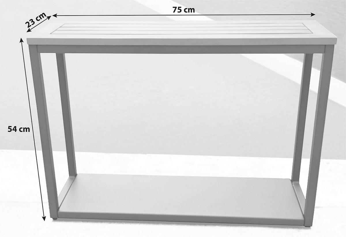 Gartentisch Acamp Anthrazit/ Akazie ca. 23x54x75cm - Anthrazit/Akaziefarben, Basics, Holz/Metall (23/54/75cm) - Acamp