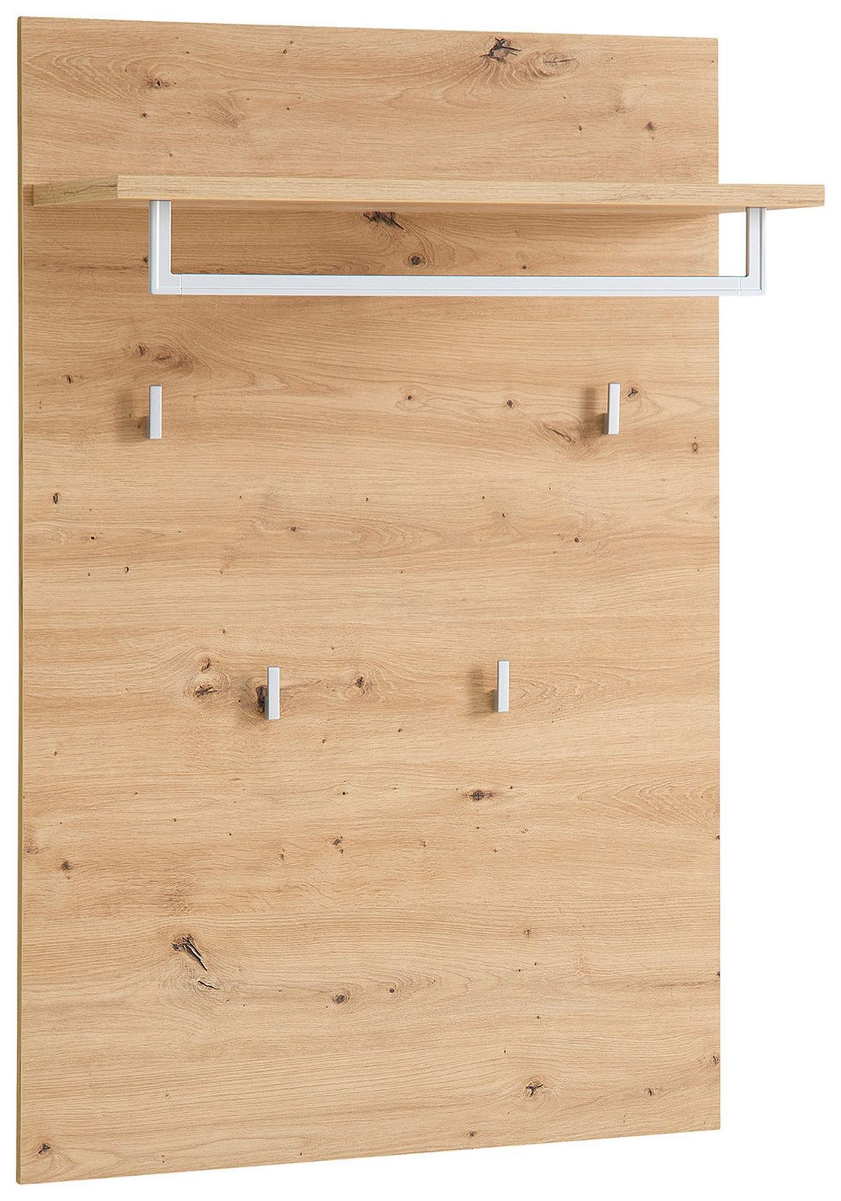 Garderobenpaneel Bari in Eiche Artisan - Eiche Artisan, Modern, Holzwerkstoff (78/117/30cm) - Premium Living