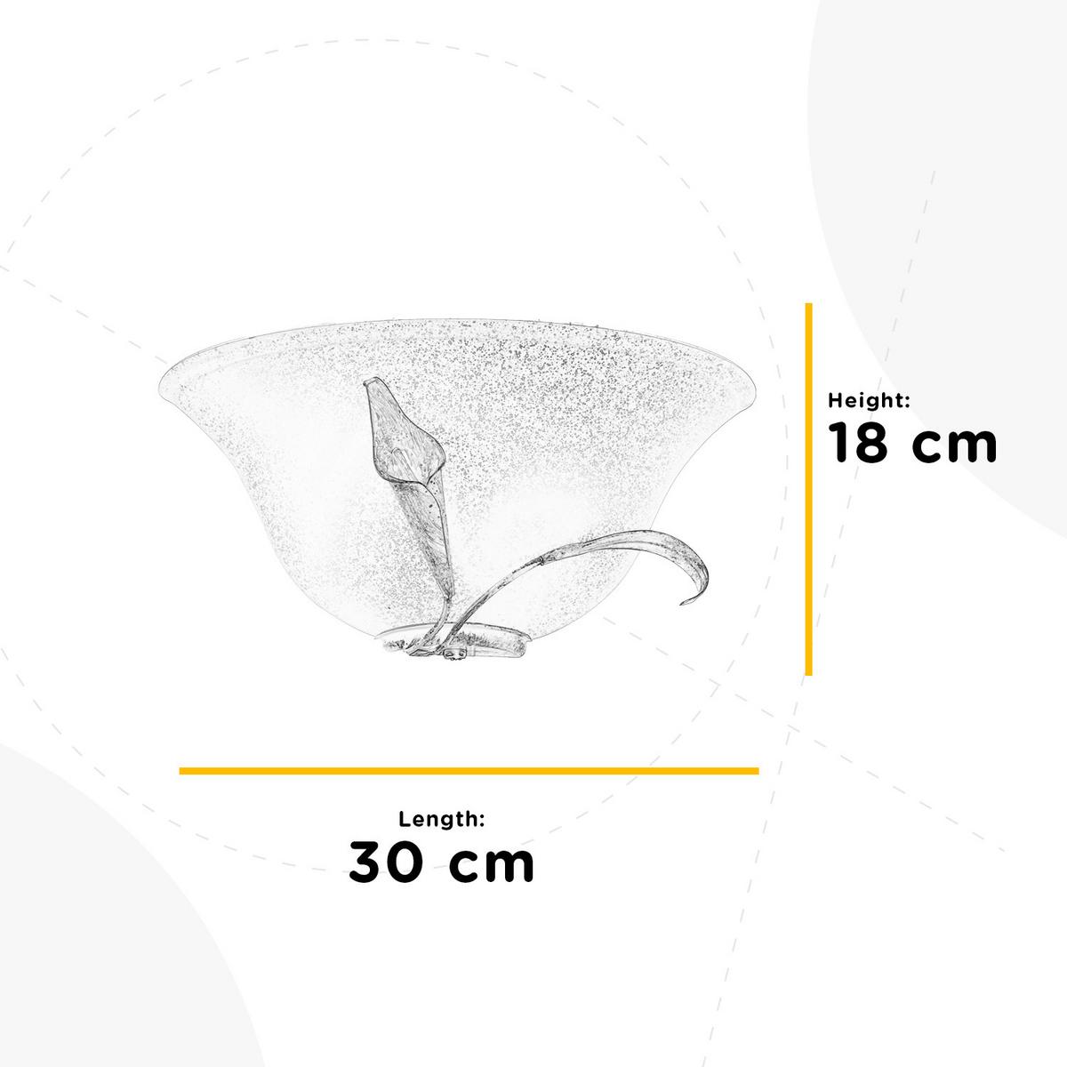 Falilámpa 4722/apv - gyöngyház, Konventionell, üveg/fém (30/30/18cm)
