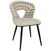 Stuhl Lia Beige - Beige/Schwarz, LIFESTYLE, Holz/Textil (55/85/62cm) - Mömax