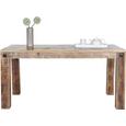 Esstisch in Braun aus Mangoholz - Naturfarben, LIFESTYLE, Holz (160/76/90cm) - ZANDIARA