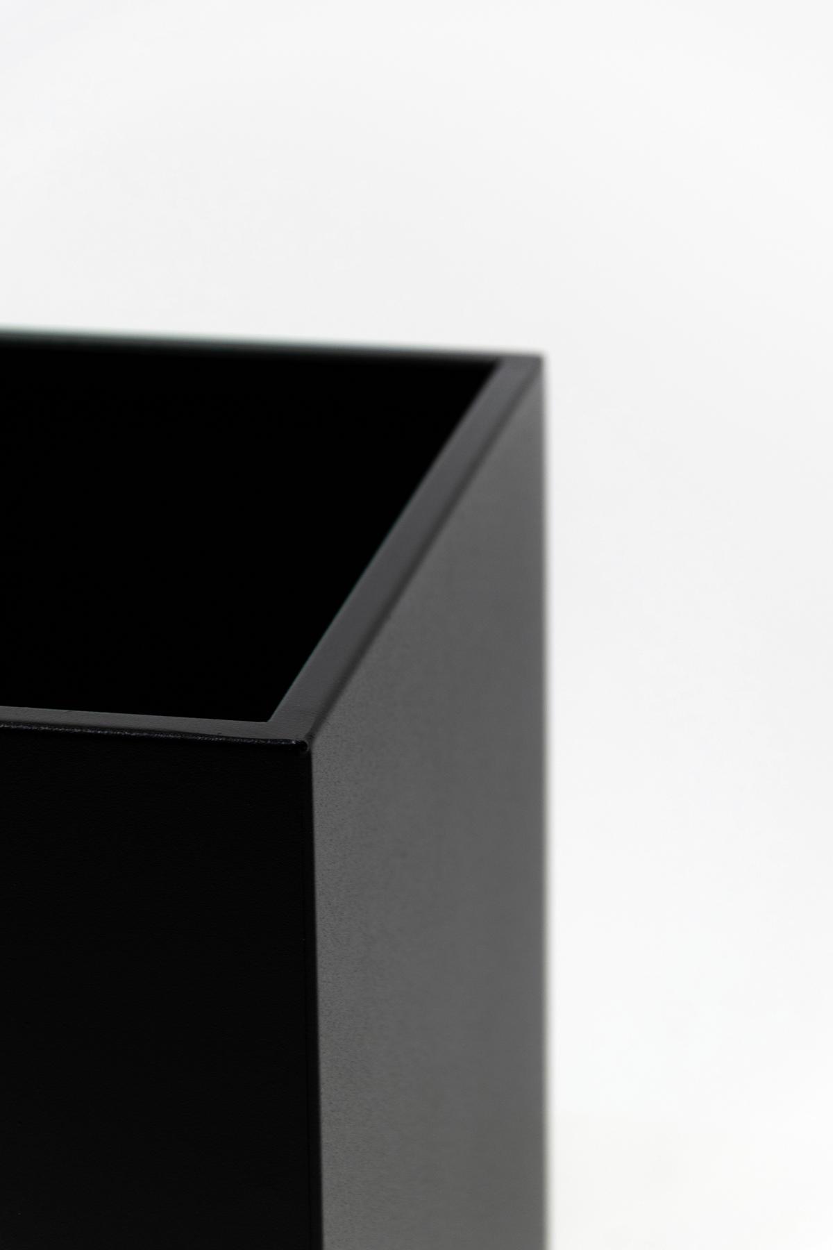 Blumenständer Schwarz - Schwarz, Basics, Metall (19/87/19cm)
