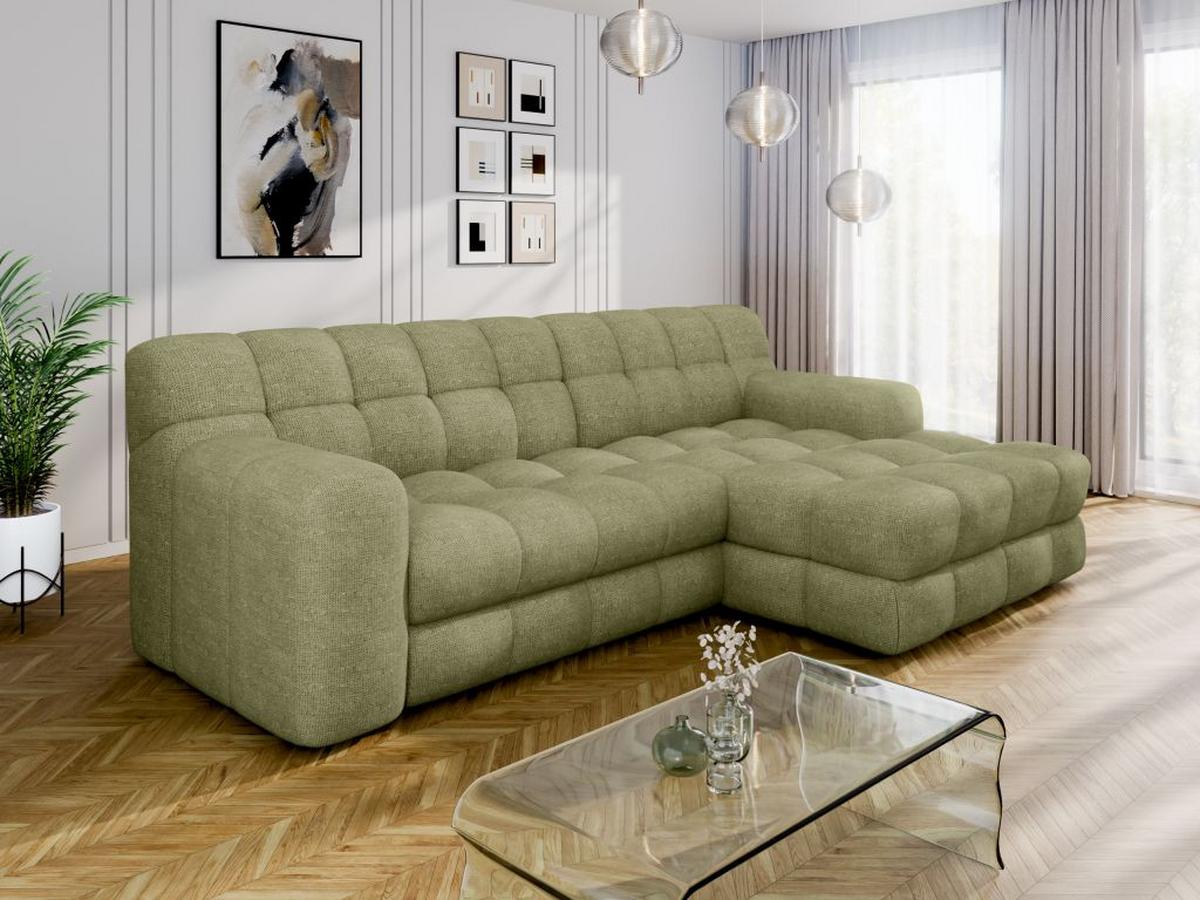 Kutna Garnitura Karl - zelena/crna, Moderno, tekstil/plastika (287/169cm) - Modern Living