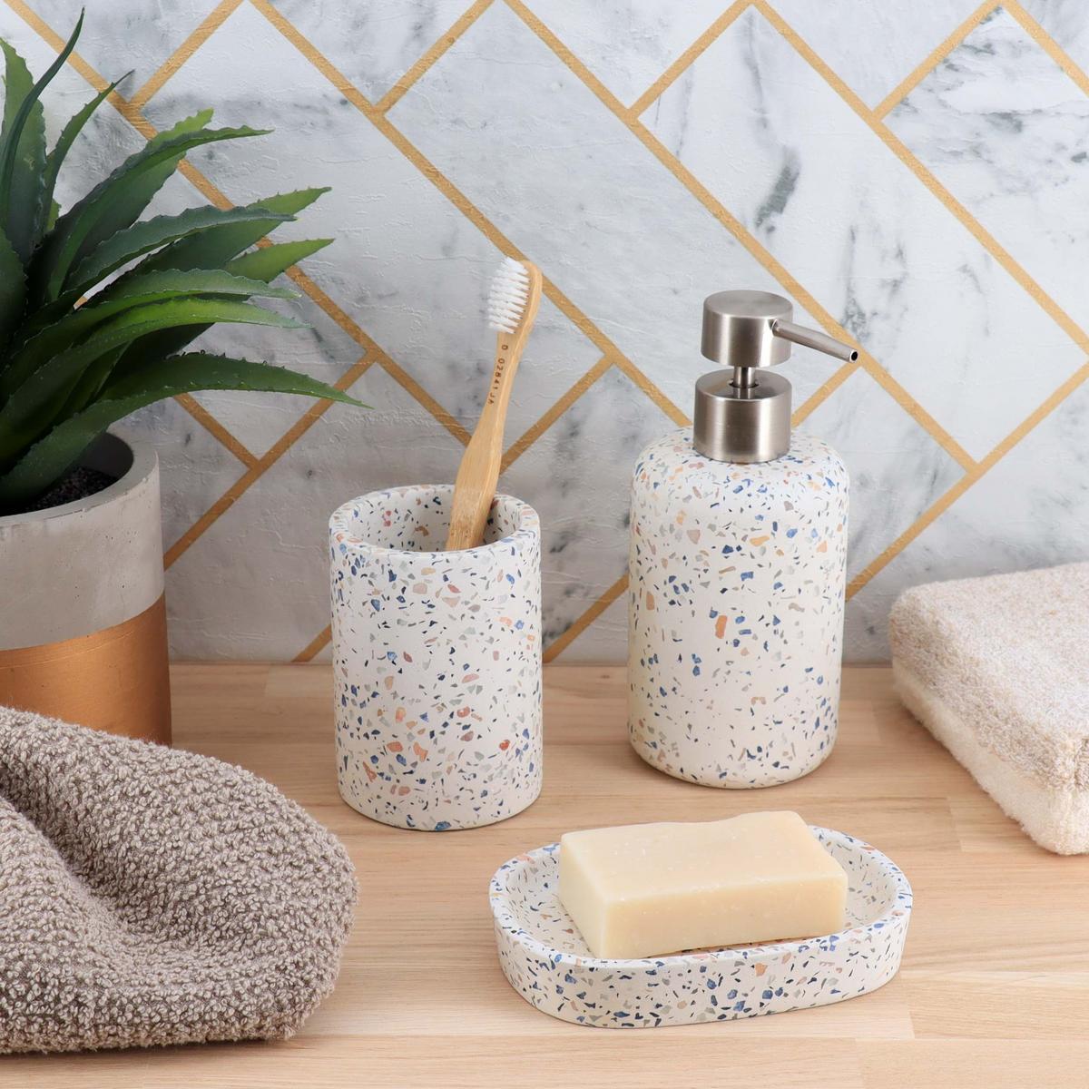 Pahar pentru clătire Terrazzo - Basics (7,4/7,4/10cm)