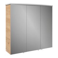 Dulap cu oglindă Avensis - străveziu/culoare lemn stejar, Modern, sticlă/material pe bază de lemn (75/73/20,5cm) - Luca Bessoni