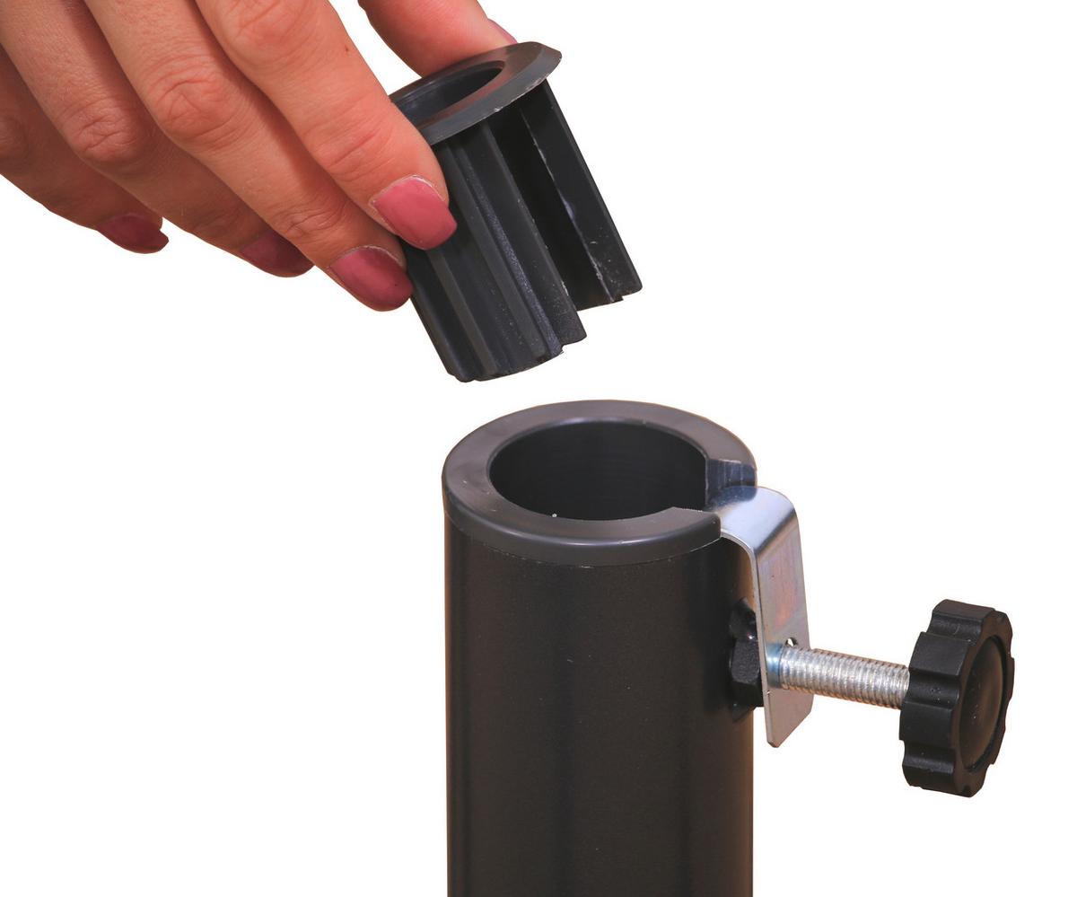 Schneider Schirmständer Plattenständer Anthrazit - Anthrazit, Basics, Metall (105/105/35cm) - Schneider