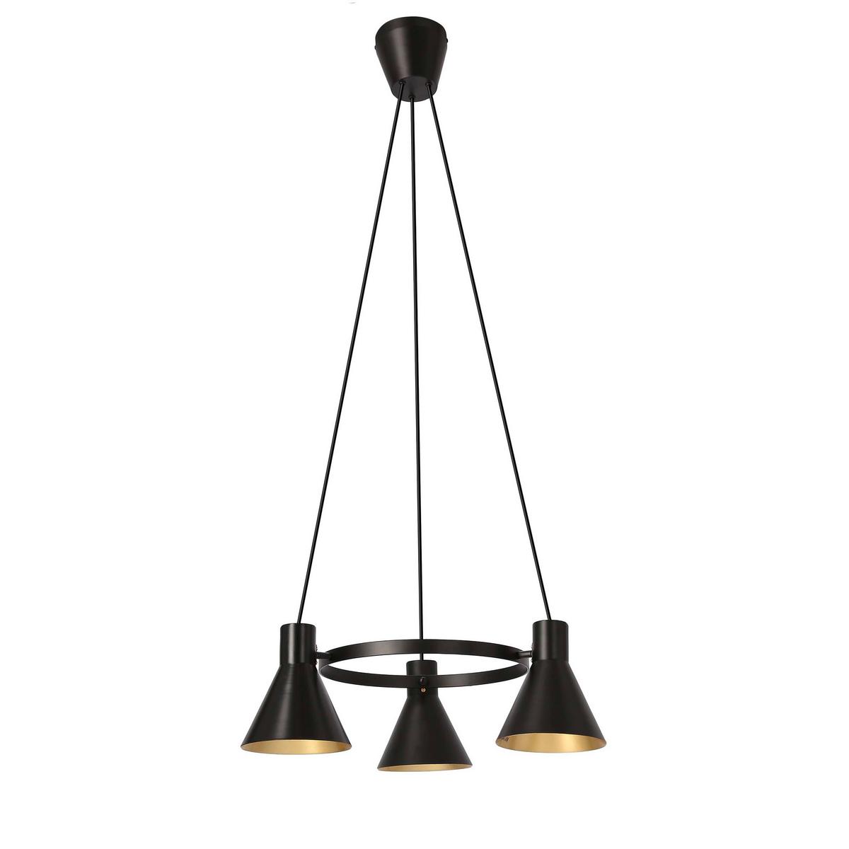Viseća Svjetiljka More - zlatne boje/crna, Design, metal (55/55/100cm)