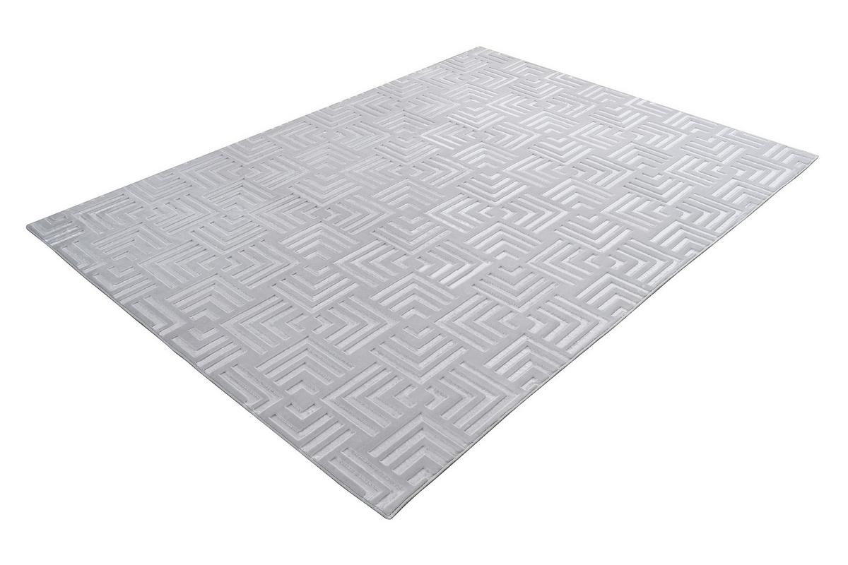 Flachwebeteppich Calma 325 Silber 120 X 160 Cm - Silberfarben, Basics, Textil (120/160cm) - Kayoom
