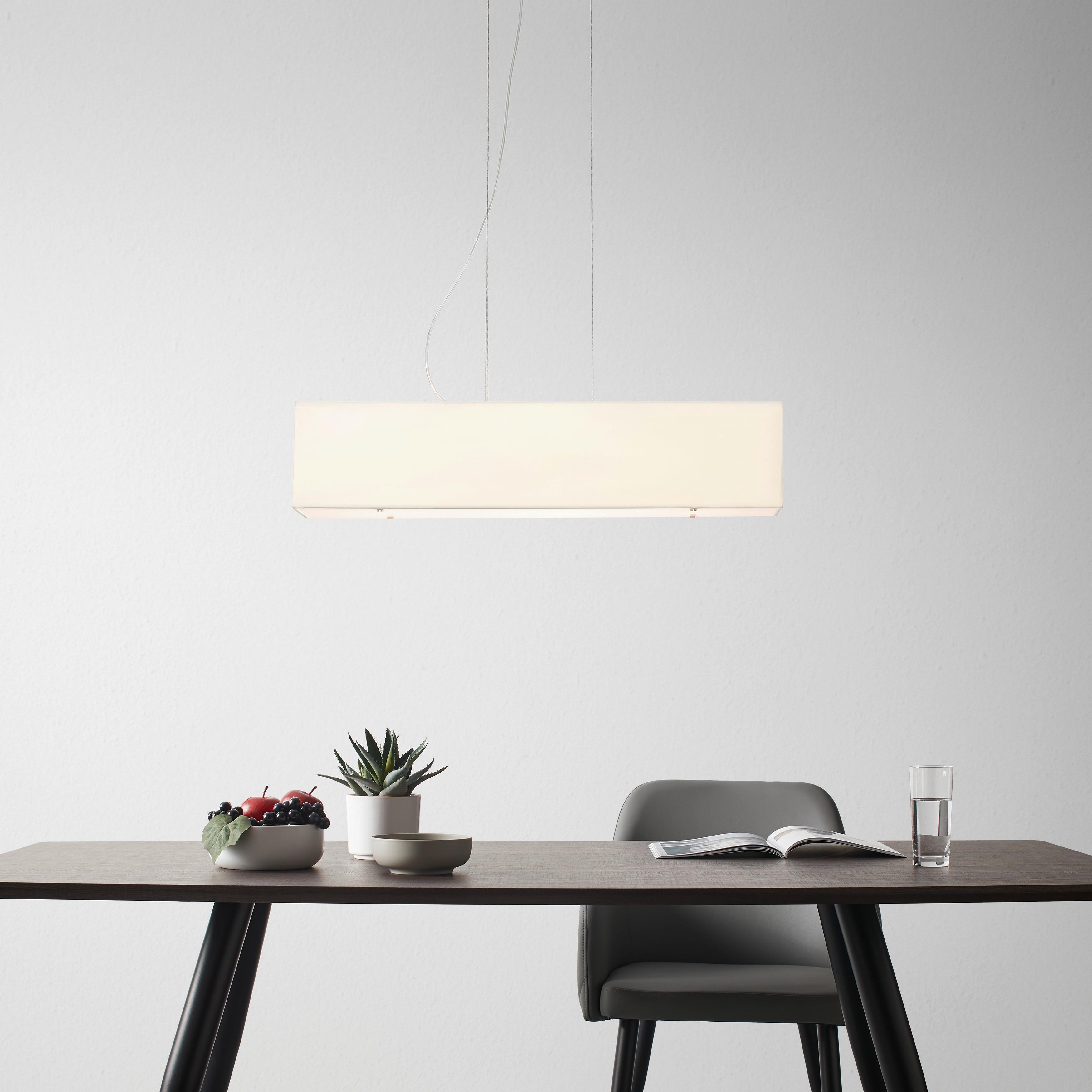 LAMPA WISZĄCA AGNETA - beżowy, Modern, metal/tkanina (72/22/160cm) - Bessagi Home