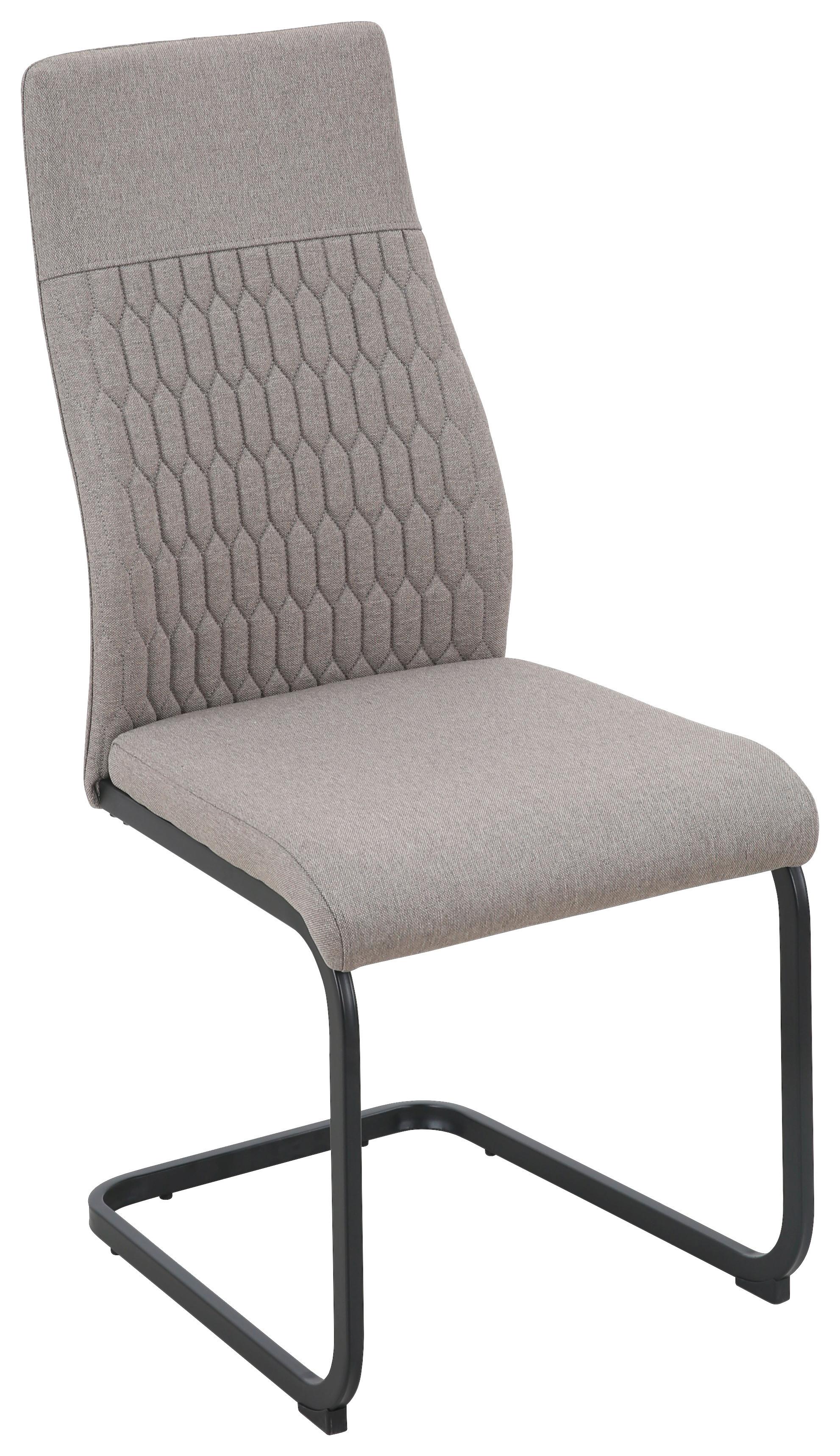 Stolica Erika - smeđa/crna, Basics, metal/tekstil (44/99/59cm) - Modern Living