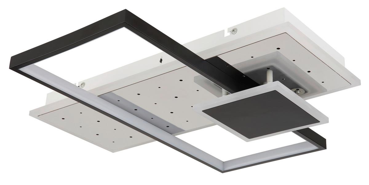 LED-DECKENLEUCHTE 67146 - Weiss/Opal, Design, Kunststoff/Metall (50/50/7,2cm) - Globo